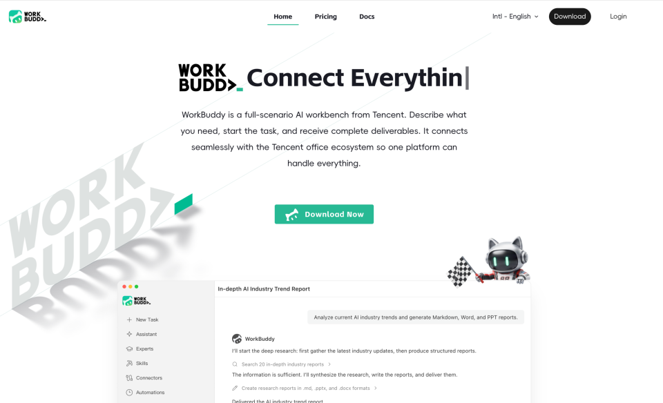 WorkBuddy 国际版上线